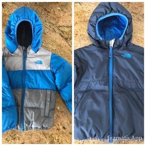 The North Face boys 4t reversible winter coat